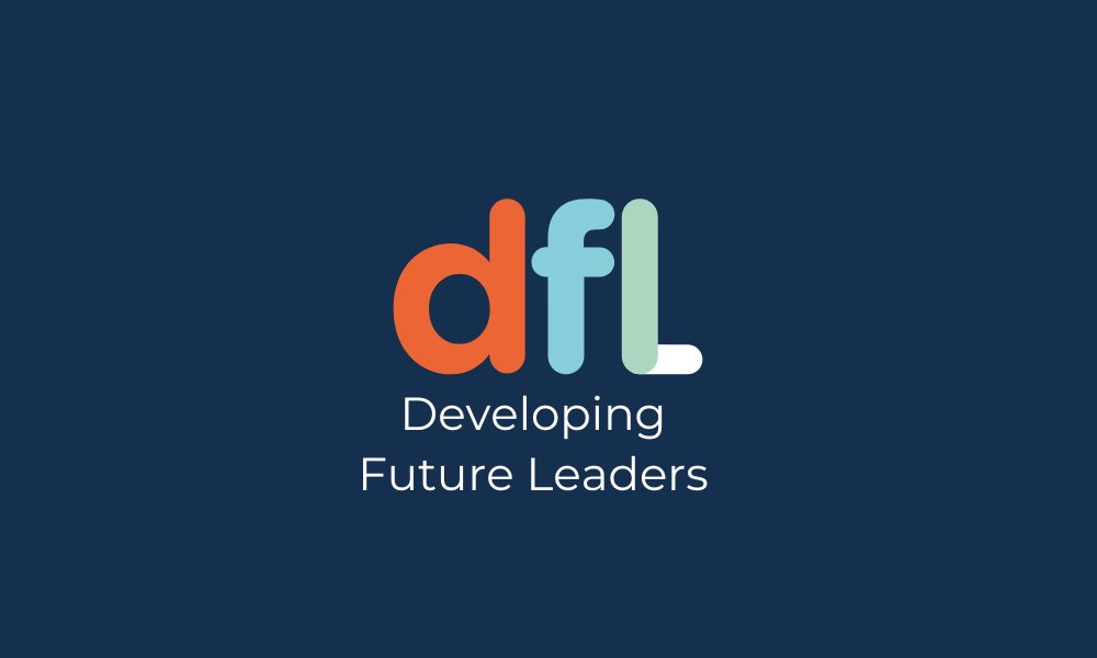 Developing Future Leaders Logo - the letter D F L